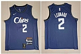 Clippers 2 Kawhi Leonard Navy Nike 2023-24 City Edition Swingman Jersey,baseball caps,new era cap wholesale,wholesale hats